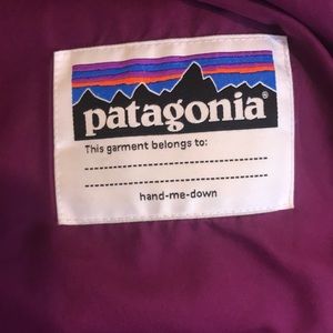 Patagonia girls lg/12 down coat